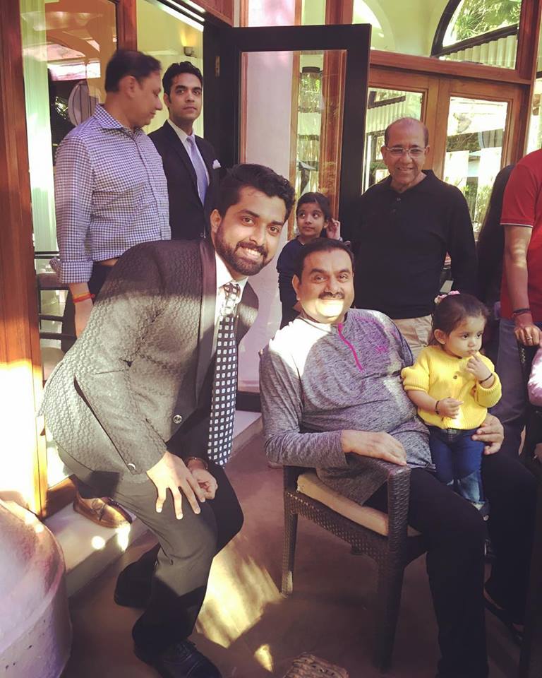 Aakarsh with Gautam Adani